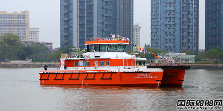 英輝南方為海電運(yùn)維建造兩艘高速運(yùn)維船順利下水