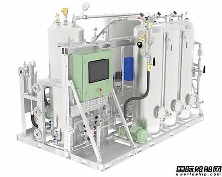 Marinfloc交付配套馬士基甲醇動(dòng)力集裝箱船污水處理器