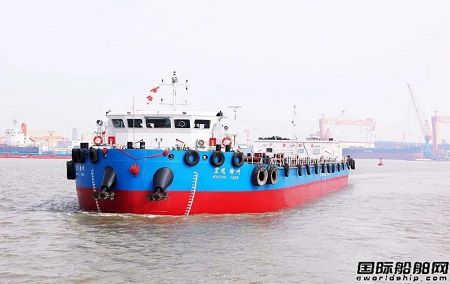 龍和造船建造首艘LNG動力200TEU集裝箱船首航