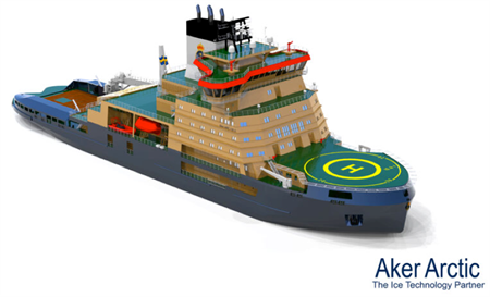 Aker Arctic設(shè)計(jì)新一代破冰船研制進(jìn)入新階段