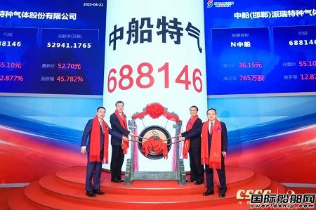 中船特氣在上交所科創(chuàng)板掛牌上市
