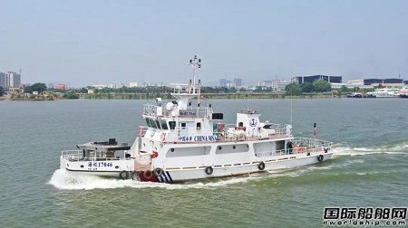 江龍船艇建造30米級航標(biāo)船“海巡17064”船成功試航