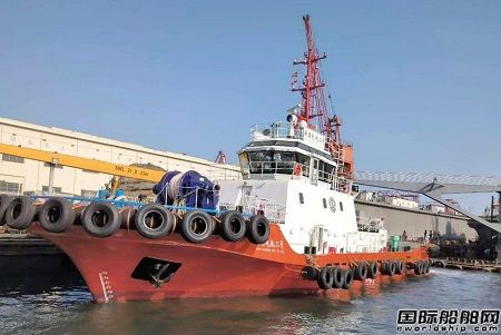 鴻云實(shí)業(yè)建造5400HP純電動(dòng)拖輪“云港電拖二號(hào)”完成試航