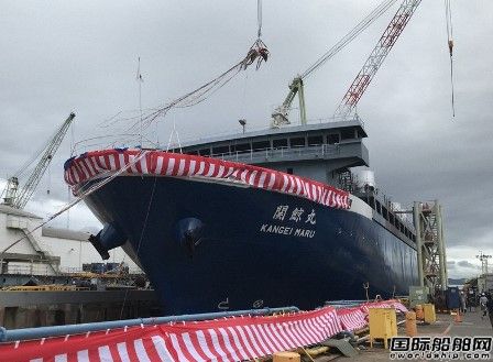 70年來首艘！旭洋造船建造新捕鯨母船“關(guān)鯨丸”號下水