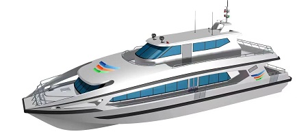 青島北海船艇簽訂海外全鋁合金雙體高速客船項目