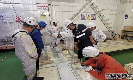 招商工業(yè)海門基地LNG液貨艙圍護系統(tǒng)首次粘連工藝認證圓滿成功