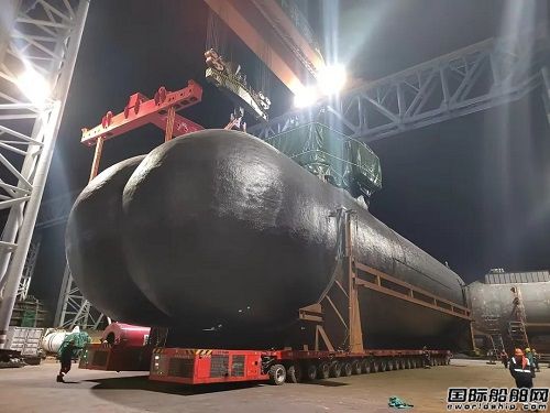 2024海工產品開門紅！中集太平洋海工交付超長雙耳罐