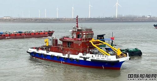 江新造船交付中國鐵建大橋局2400KW拋拖船