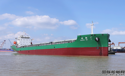 龍和造船交付創(chuàng)欣海運15500噸LNG雙燃料近海散貨船