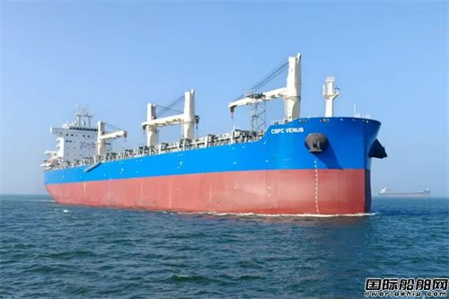 山船重工為中信金租建造85000噸多用途紙漿船試航凱旋