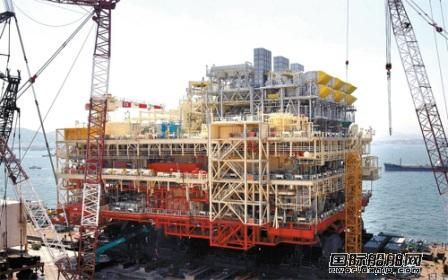現(xiàn)代重工建16億美元海上平臺(tái)下水